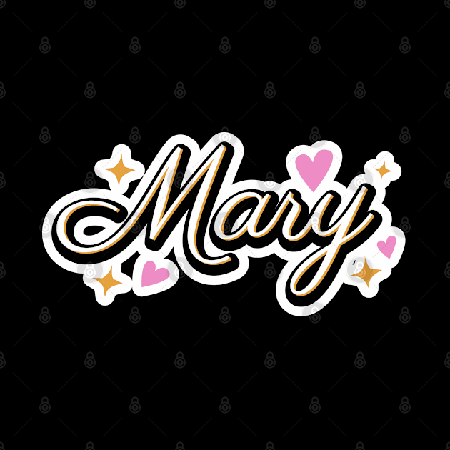 Mary name cute design by BrightLightArts