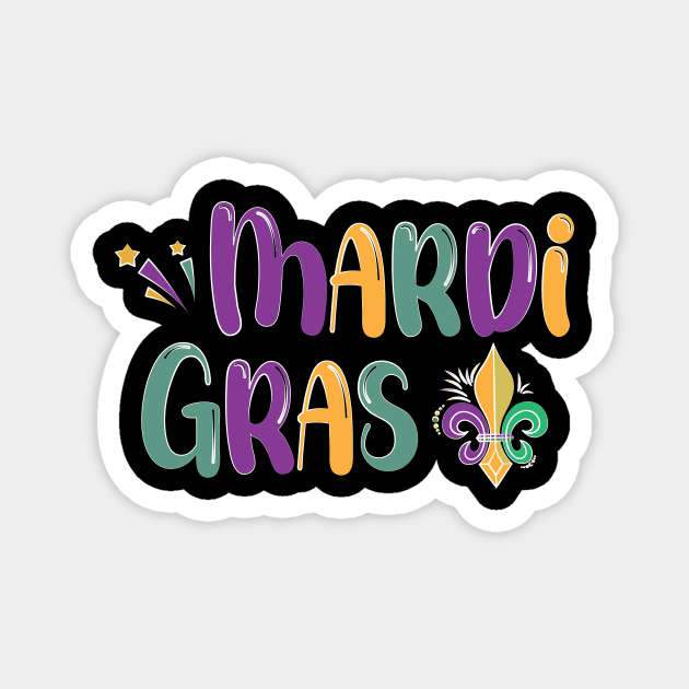 Mardi Gras Dress, Mardi Gras Funny Party Magnet by printalpha-art