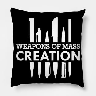 Writer - Weapons of mass creation Pillow