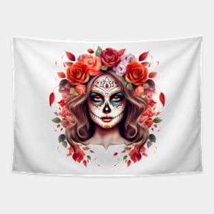 Day of the Dead Woman #3 Tapestry