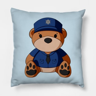 Police Teddy Bear Pillow