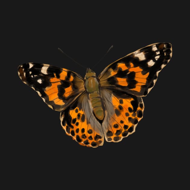 Painted Lady Butterfly by KatieMorrisArt