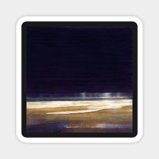 Night Beach landscape Ocean Magnet