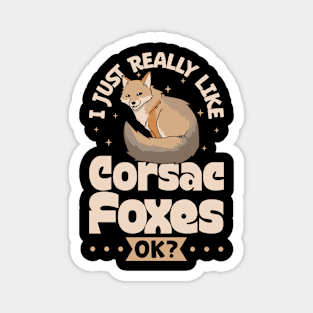 I just really love Corsac Foxes - Corsac Fox Magnet