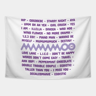 Design inspired by the group's songs MAMAMOO Tapestry
