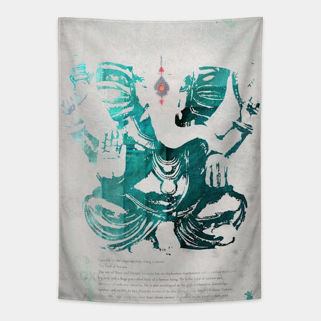 Ganesha T Tapestry by Woohoo