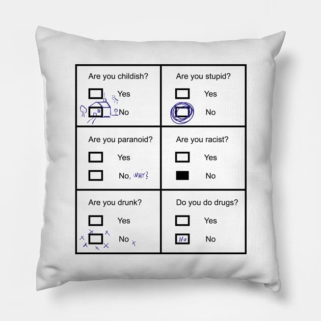 Funny shirt, cool survey | #DW Pillow by DynamiteWear