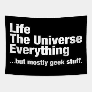 Geek Stuff White Tapestry