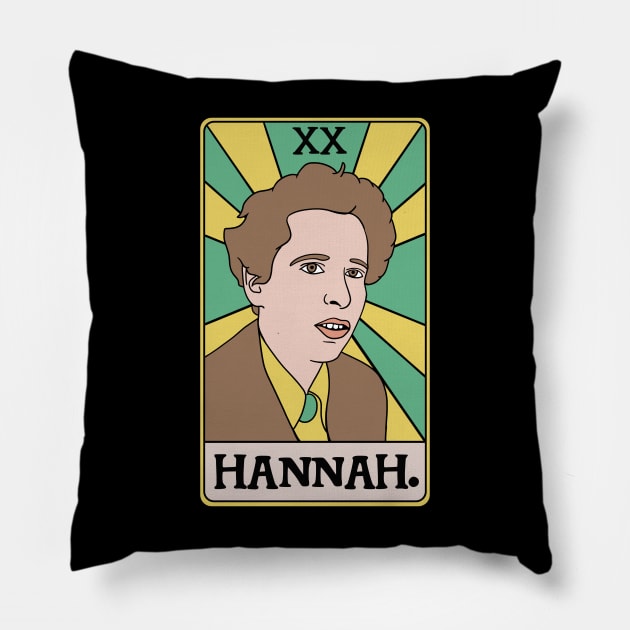 Hannah Arendt Tarot Card Pillow by isstgeschichte