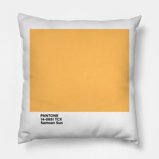 PANTONE 14-0851 TCX Samoan Sun, yellow Pillow