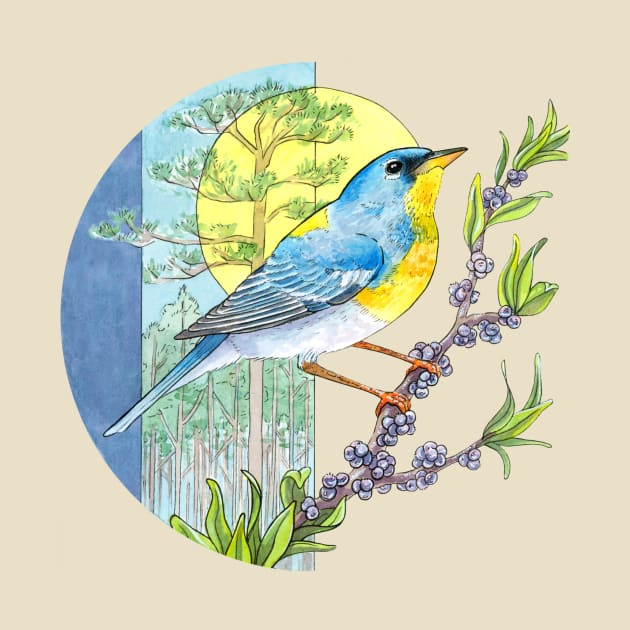 Northern Parula Warbler by Warbler Creative