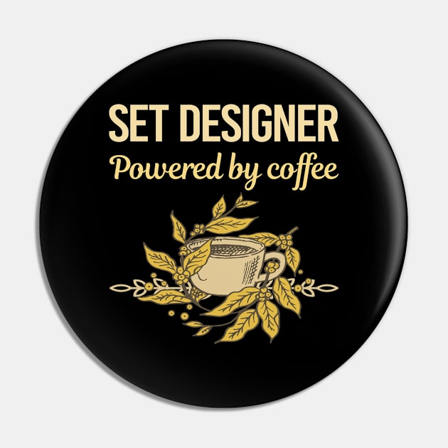 Powered By Coffee Set Designer Pin by Hanh Tay