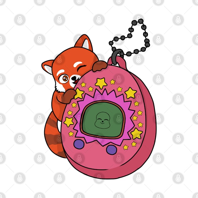 sweet red panda chibi by LillyTheChibi