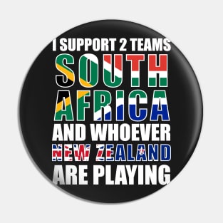 South Africa Sports Supporter New Zealand Joke Funny Pin