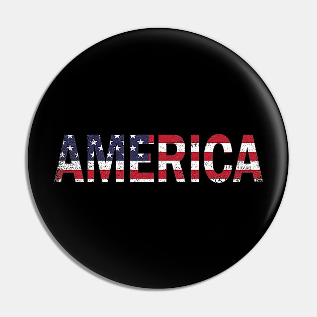 American Usa Flag Patriotic Pin by CoApparel