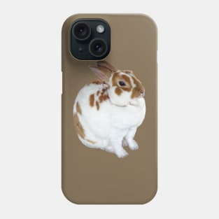 Brown and White Rex Rabbit Phone Case