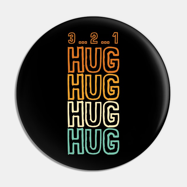 Hug Typography Pin by Urban_Vintage