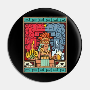 Aztec beer Pin