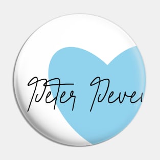 Peter Pevensie Blue Heart Pin