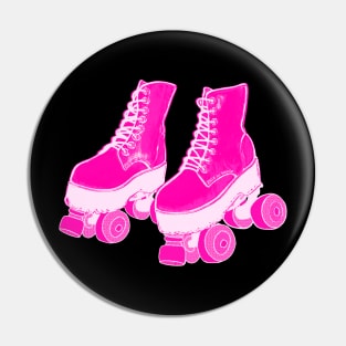 Pink Roller Skates Pin