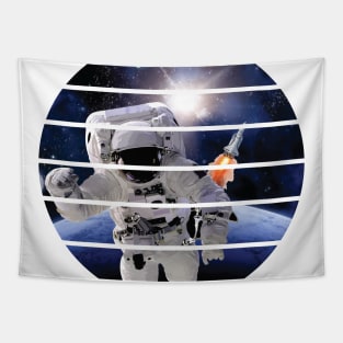 Sci Fi Astronaut Space Explore Tapestry