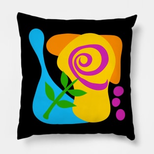 Abstract Flower Pillow