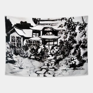 Japanese garden Tapestry