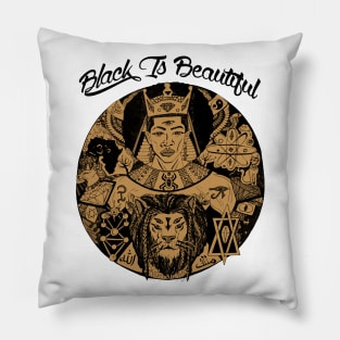 Brown Black King Wise King Black Is Beautiful Pillow