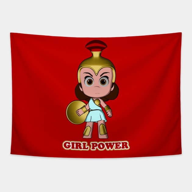 Athena Girl Power Tapestry by Godsibi