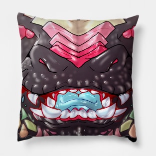 Red Rainbow Dragon Mask Pillow
