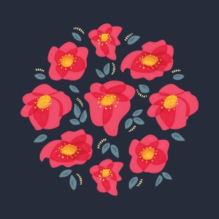 Pretty Flowers With Bright Pink Petals T-Shirt