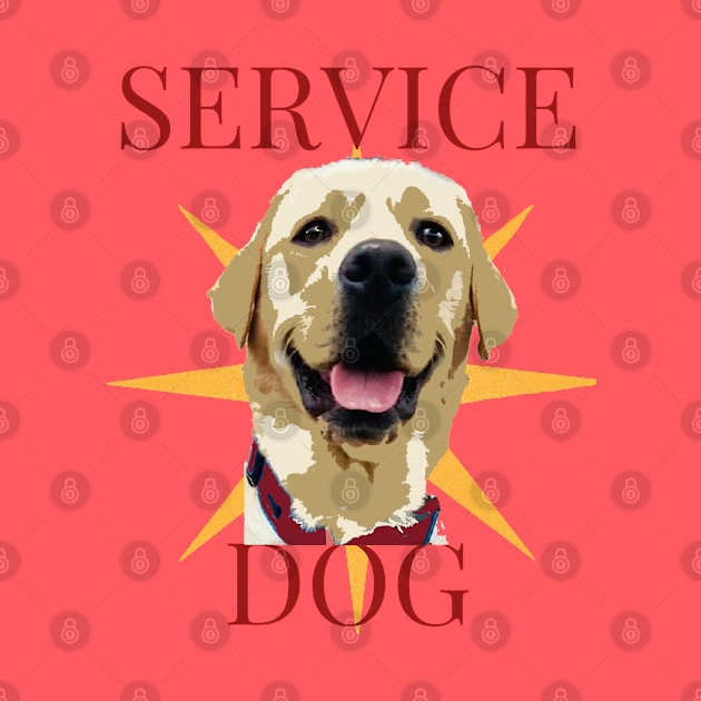 Service Dog Yellow Labrador by B C Designs