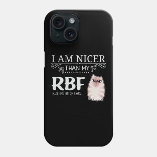 Resting Bitch Face RBF Cute Cat Phone Case