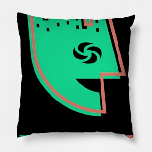 YourArtDude Logo In Green And Red Pillow