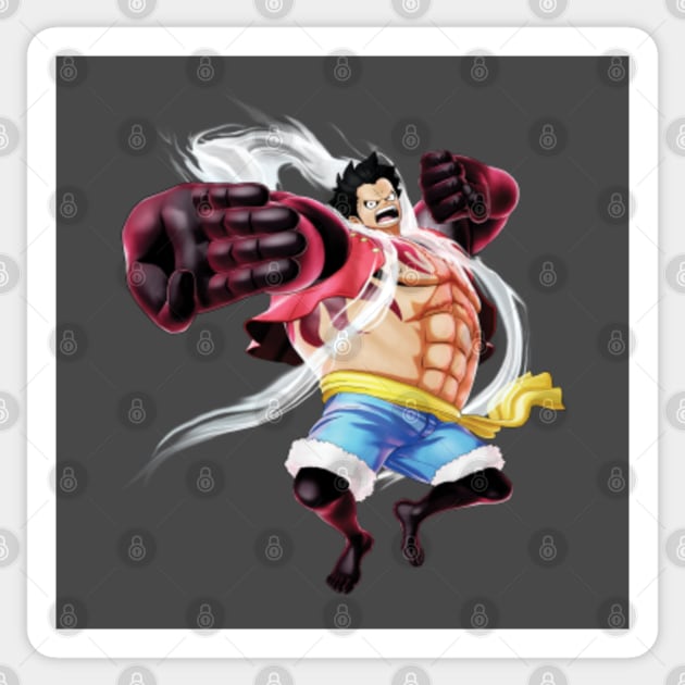 One Piece Luffy Gear 4 Stickers 