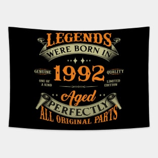 Legends Were Born In 1992 32nd Birthday Tapestry