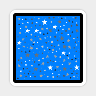 Stars In A Sea of Azure Blue Magnet