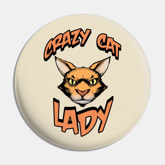 Crazy Cat Lady Pin by Samax