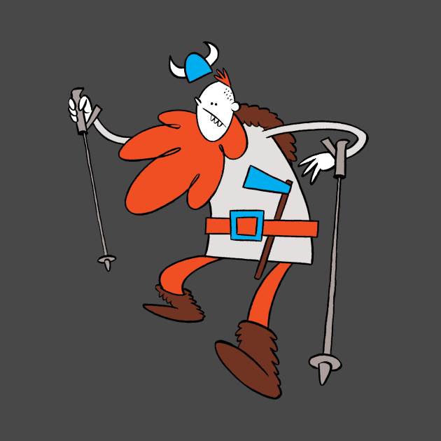 Nordic Walking Viking by Happy Monsters