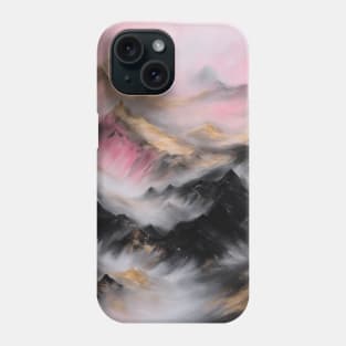 Pink and Gold Mountain Dreamscape Phone Case