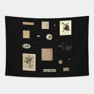 Fig Ephemera Aesthetic Sheet Tapestry