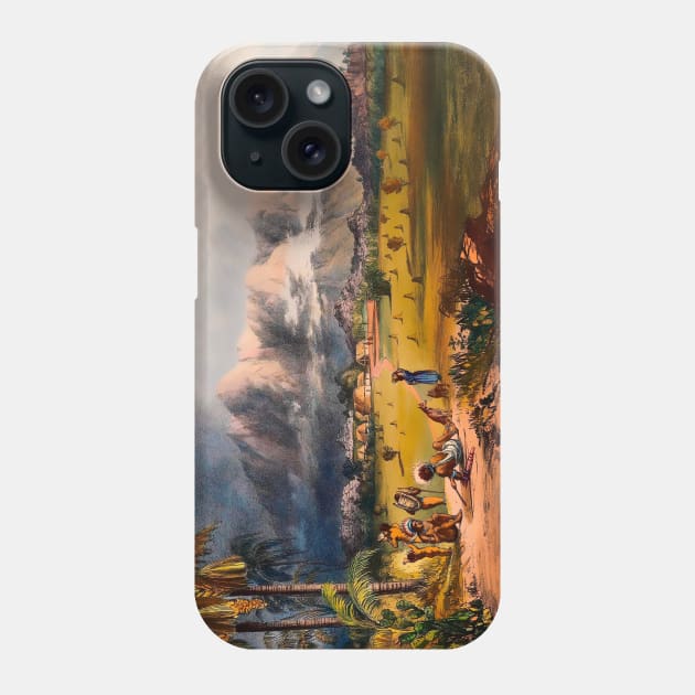 Indigenous tribe life Phone Case by Marccelus