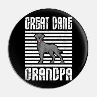 Great Dane Grandpa Proud Dogs Pin