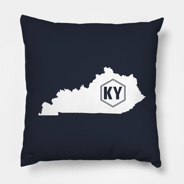 Kentucky Homer (White) Pillow by caknuck