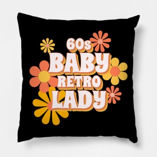 60S BABY Retro Lady Pillow