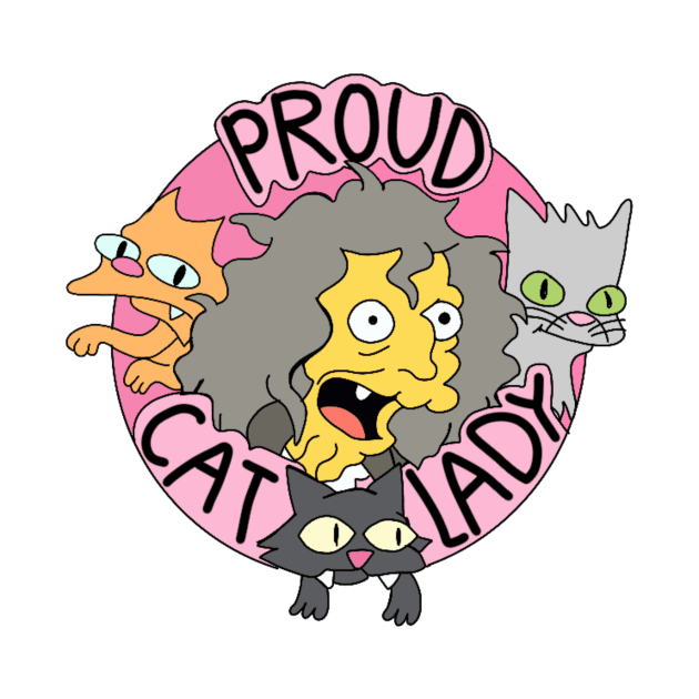 Proud Cat Lady Cartoon by 09GLawrence