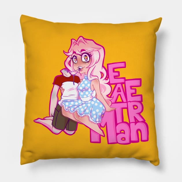 Man Eater Pillow by danksheep