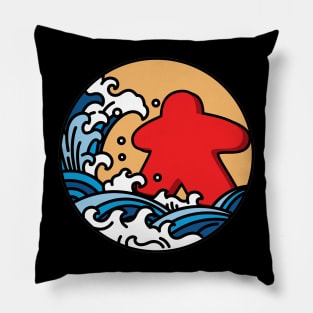 Kanagawa Wave Meeple Board Game Pillow