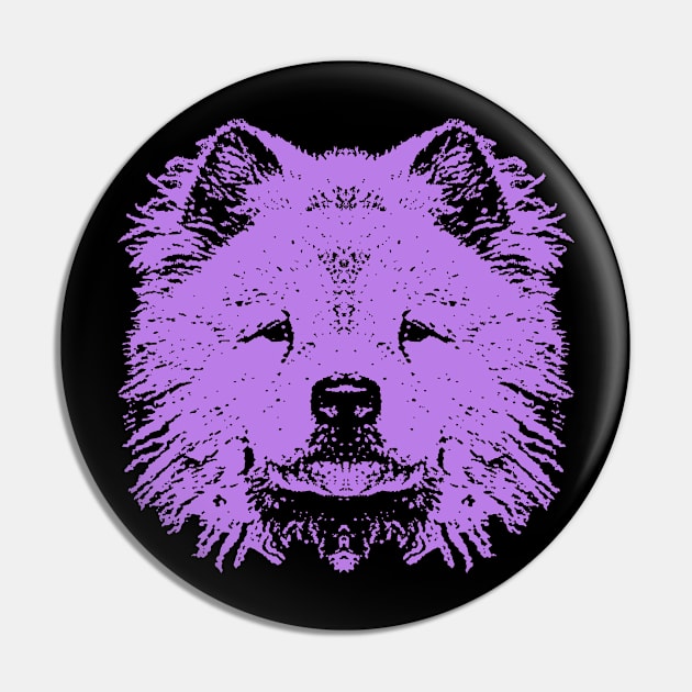 Purple Chow Chow Pin by childofthecorn