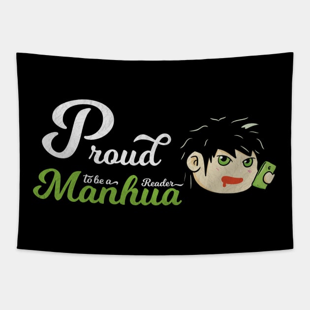 Trendy Vintage Proud To Be A Manhwa Reader Tapestry by Kidrock96